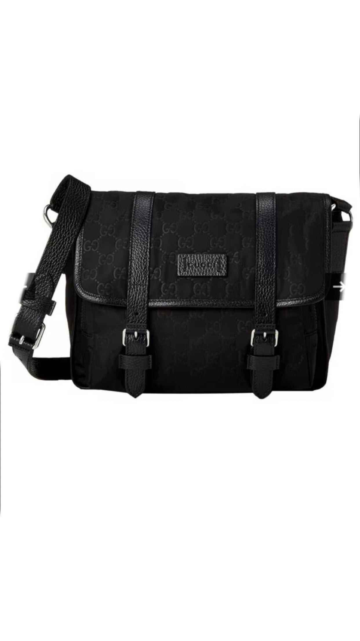 Gg Old collection black invoice bag