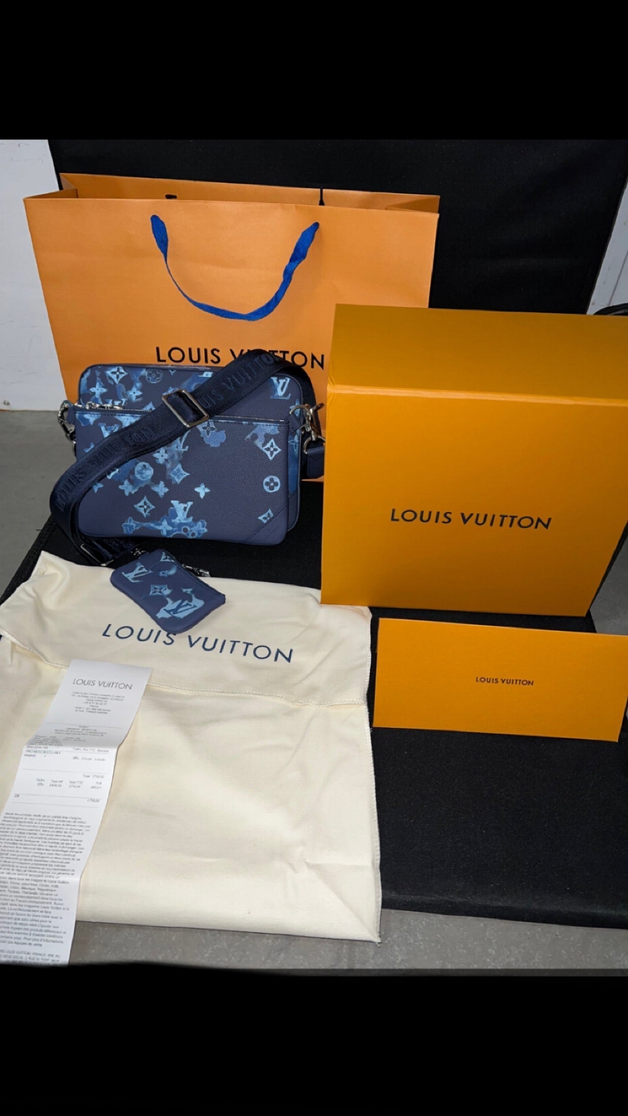 Sac Trio Messenger Aquarelle facture