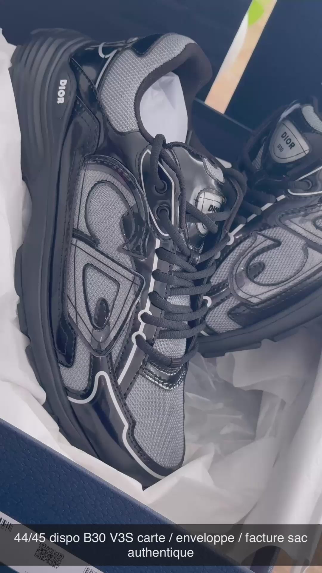 SNEAKERS B30 V3S COUNTDOWN 2025 💡 VERSION BIEN LISSE RÉFLECTIVE RÉACTION OPTIMISÉ FACTURE PACKAGING COMPLET MODÈLE POUSSÉ