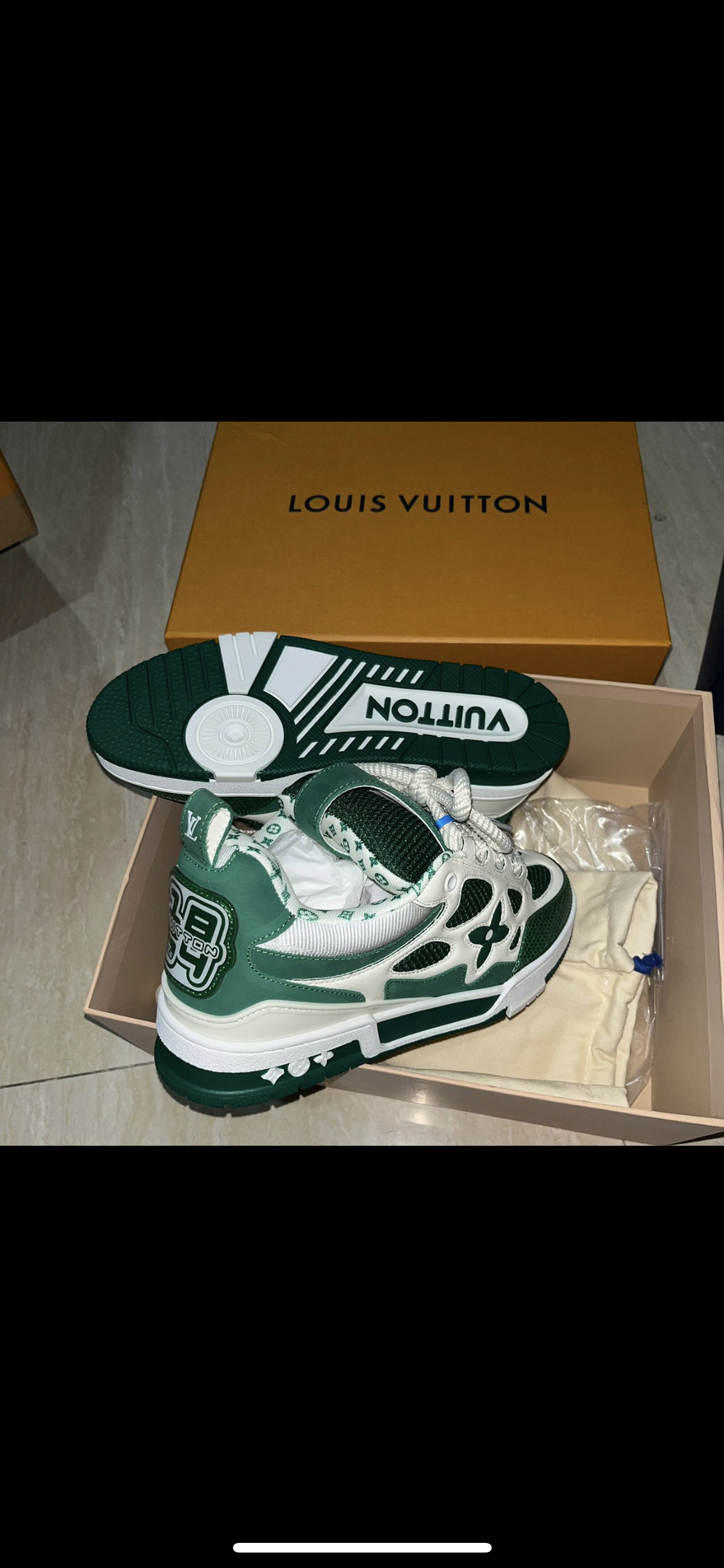 Lv Skate grüne Turnschuhe 10/10 Rechnung