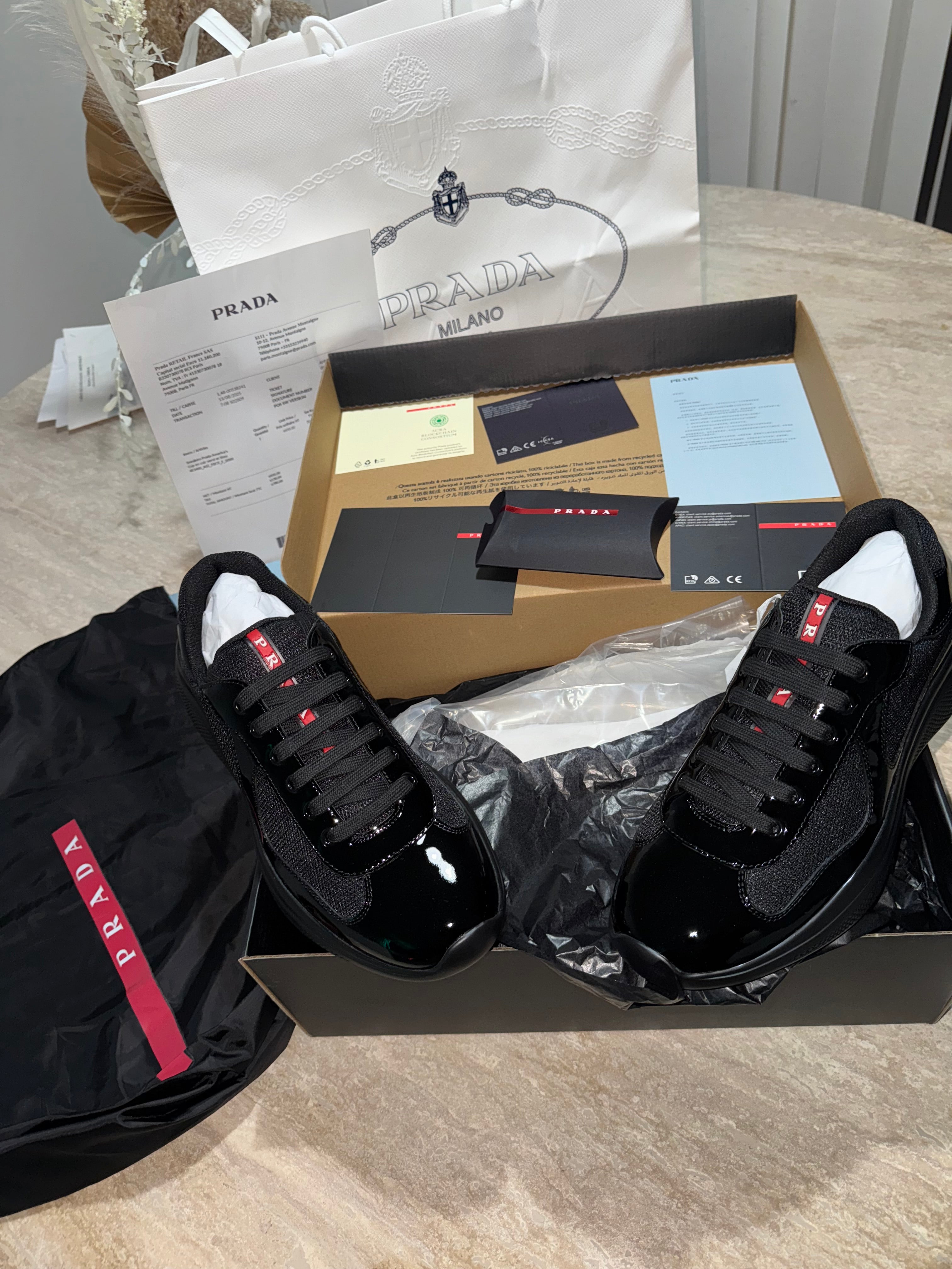 Sneakers Prd America ´ s Cup  tissu bike lisse black 10/10 V3S