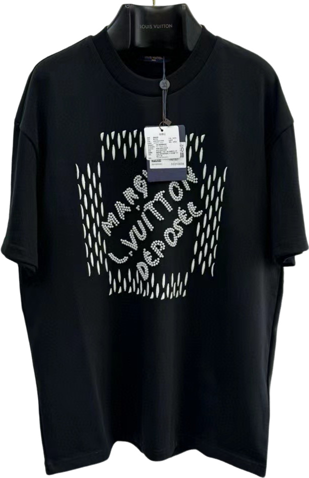 Embroidered signature cotton T-shirt