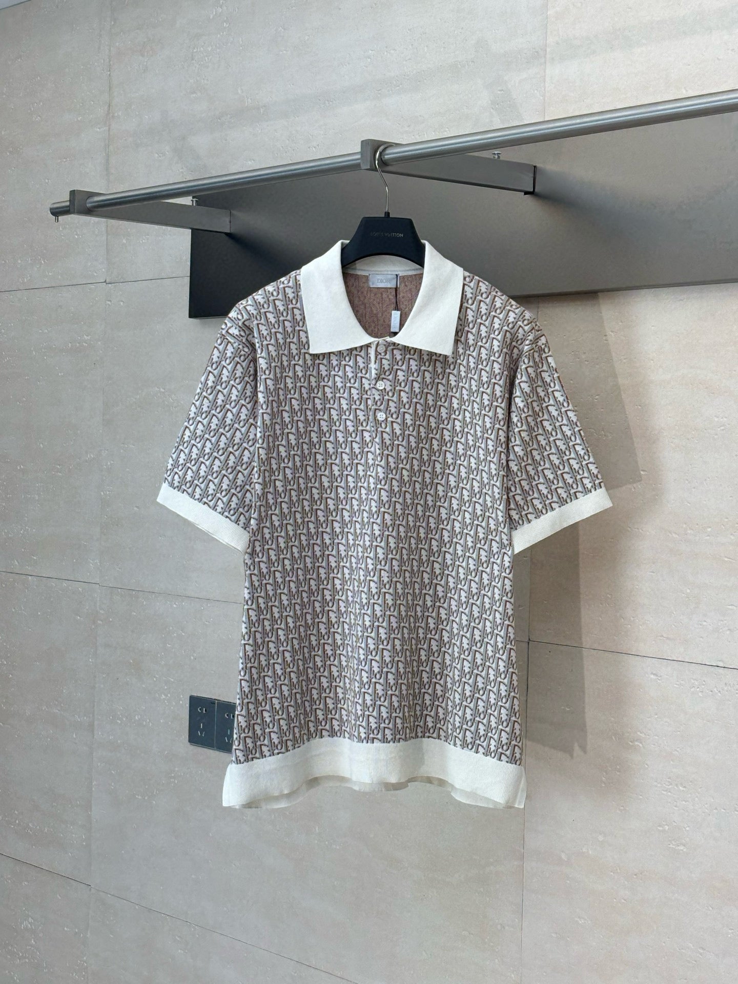 Polo CD oblique coton Jacquard