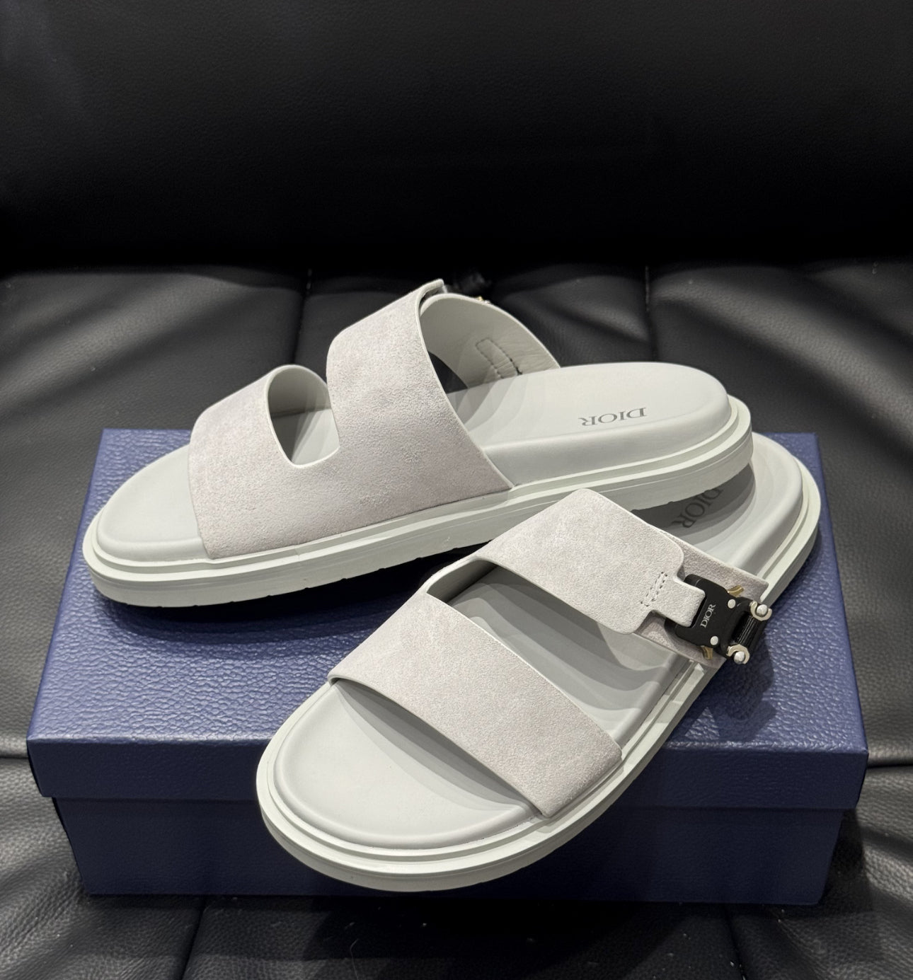Sandale Dior Aqua Suède grise