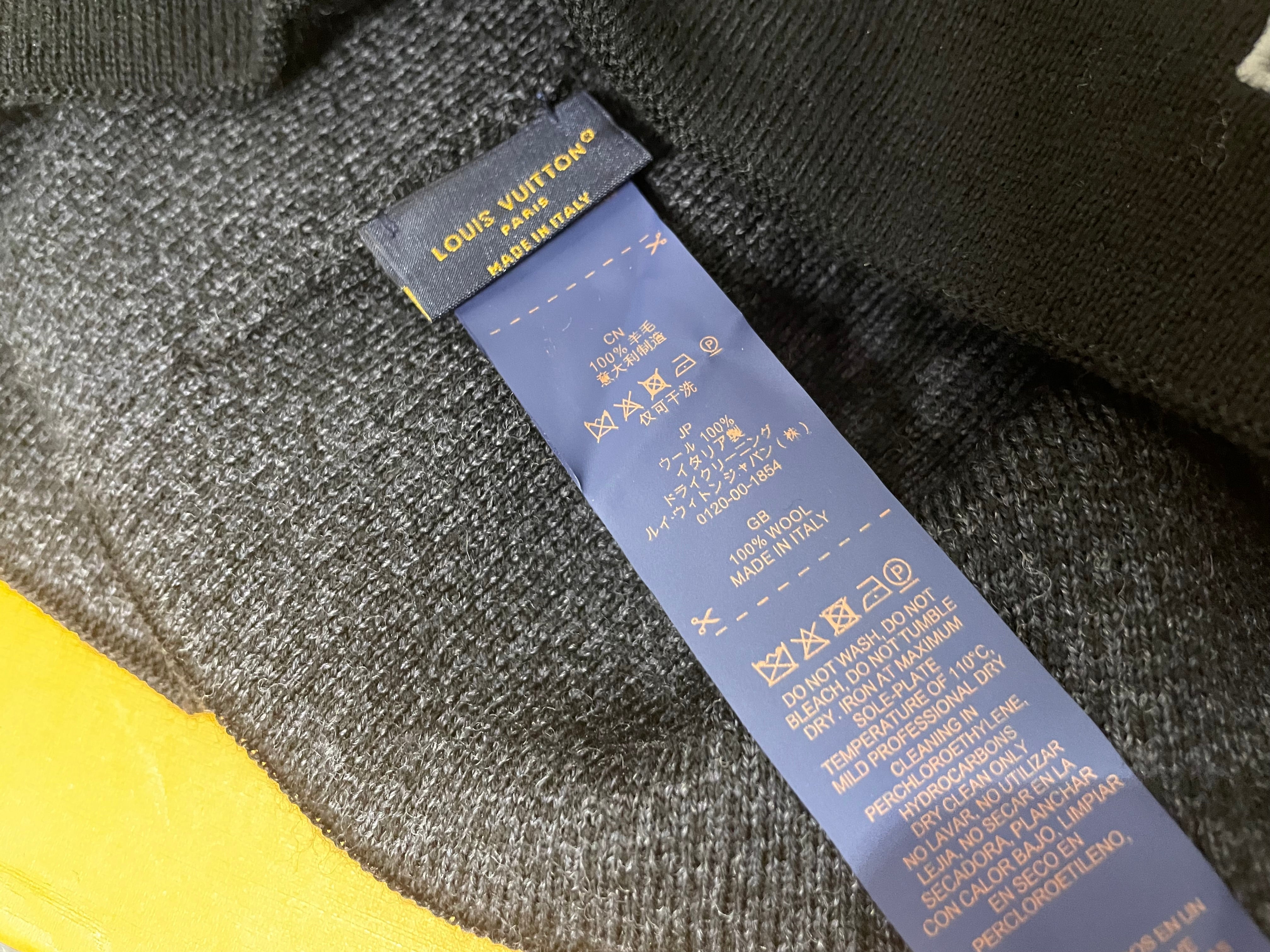 LV BLACK Beanie + RECEIPT