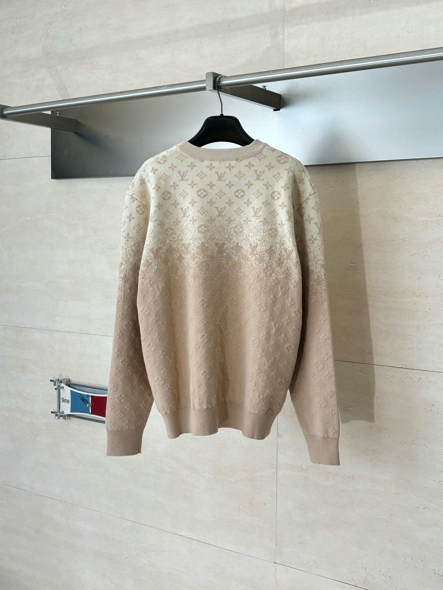 Pull col rond Lv beige 2026