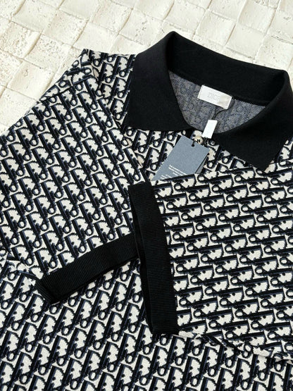Polo CD oblique coton Jacquard