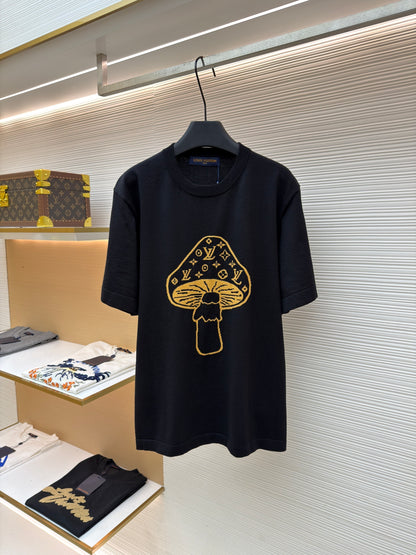 TEE shirt à col rond champi lv