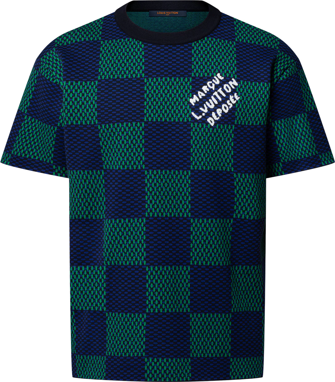 T shirt lv maille damier
