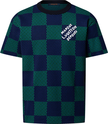 T shirt lv maille damier