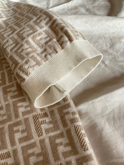 T shirt ff patern marron