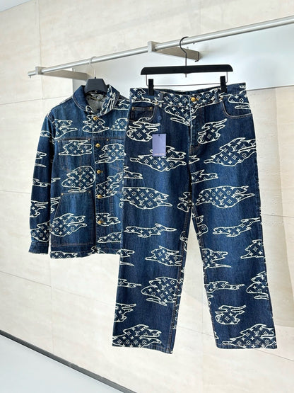 Blouson workwear Monogram en denim Lv