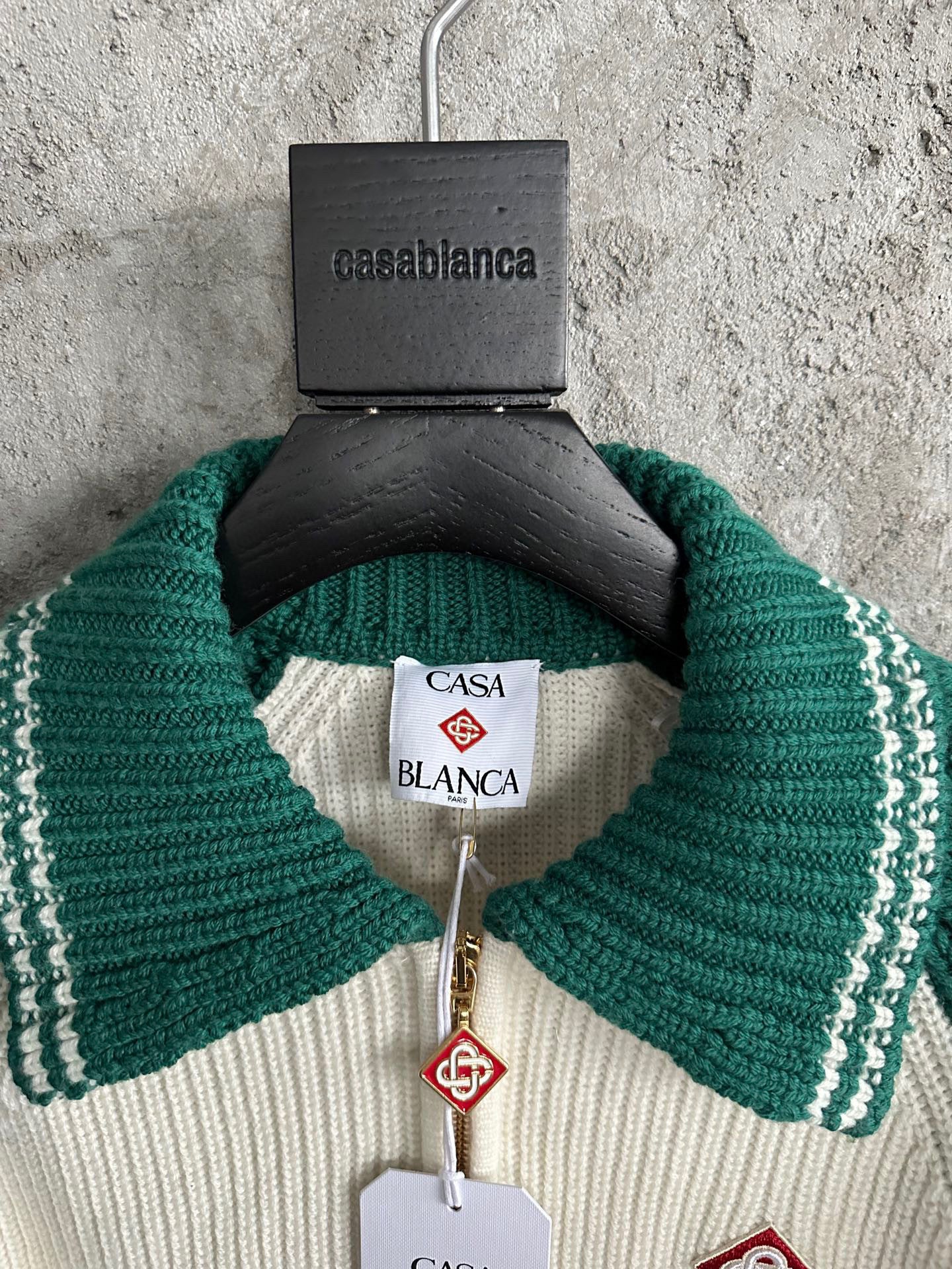 Casablanca pull à fermeture zippée
