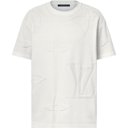 TEE shirt brodé Monogram en coton lv