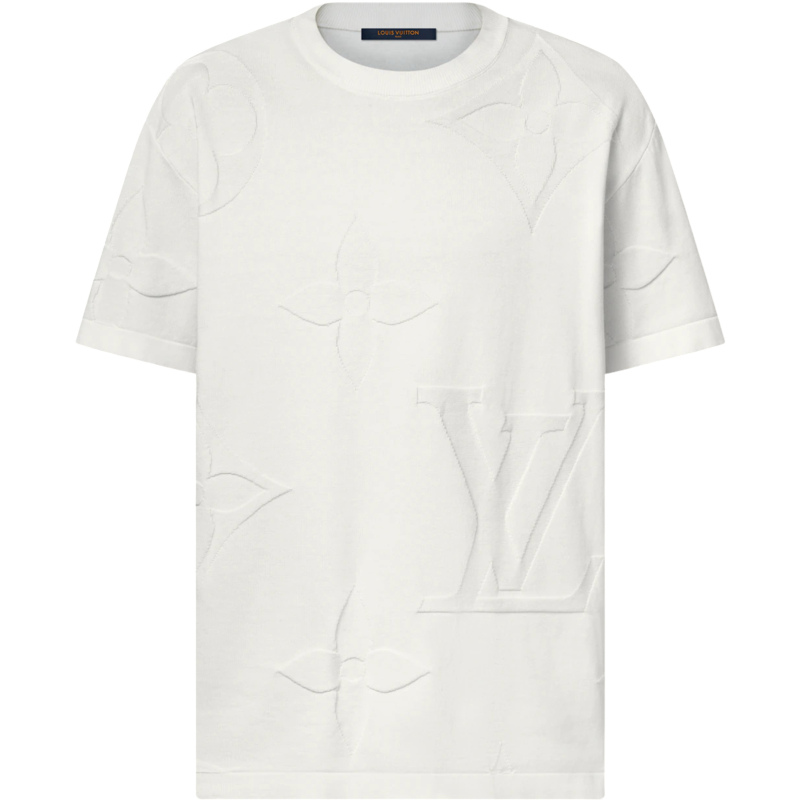 TEE shirt brodé Monogram en coton lv