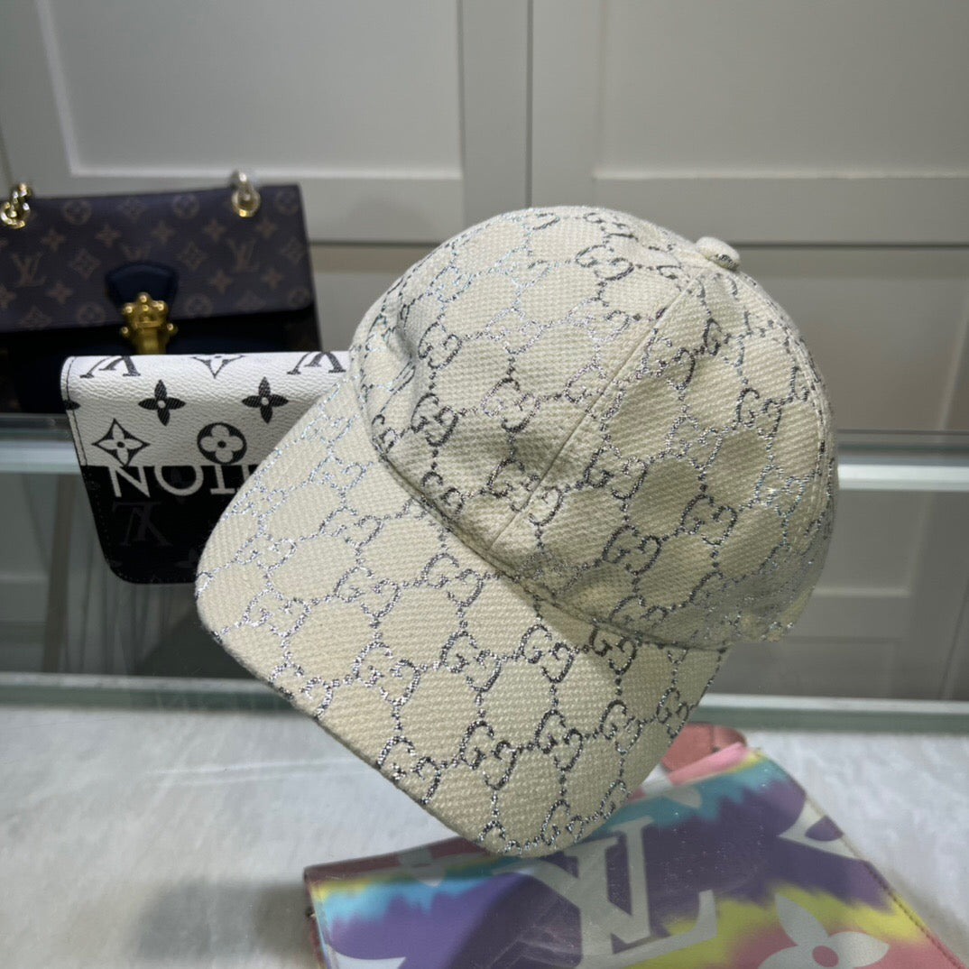 Casquette Gg brillante intérieur bleu