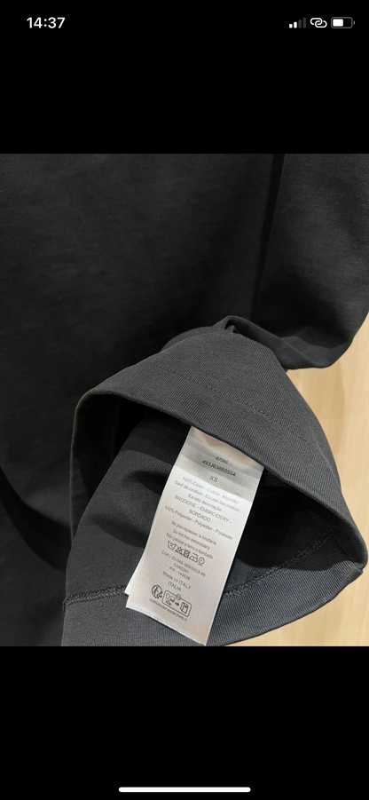 T Shirt CD x STONE Black Oversized 2024 NEW 1:1