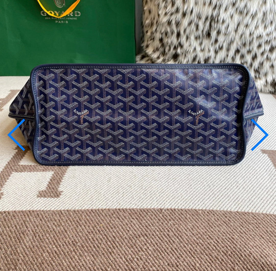 Sac saint louis  blue navy facture