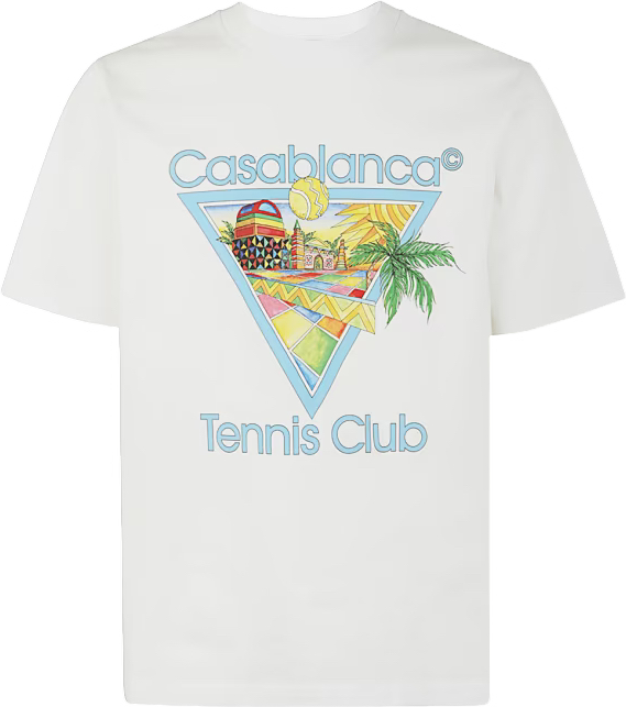 CASA PRINTED TENNIS CLUB T-SHIRT