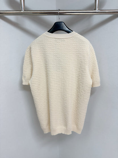 Pull Selleria en coton FF beige