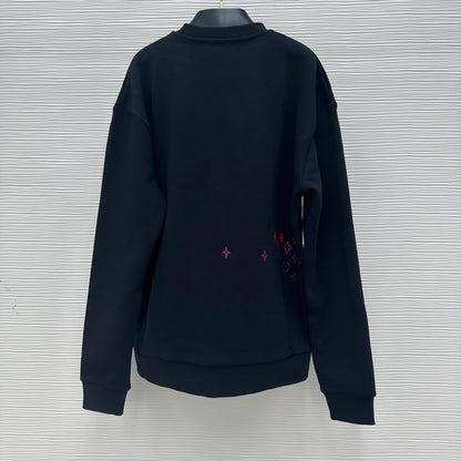 Sweat brodé en coton lv