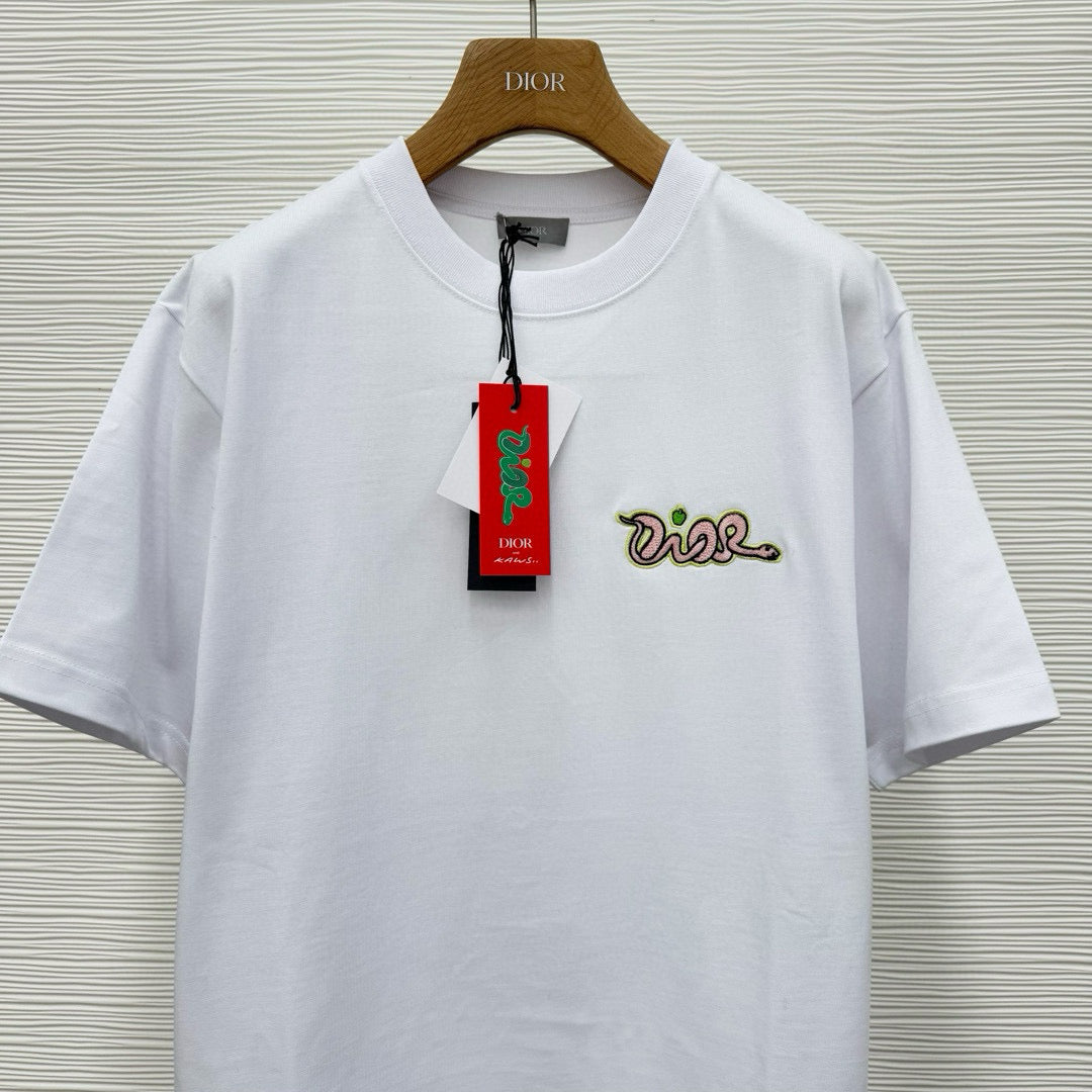 T-shirt CD AND KAWS, coupe relax Jersey de coton blanc 10/10
