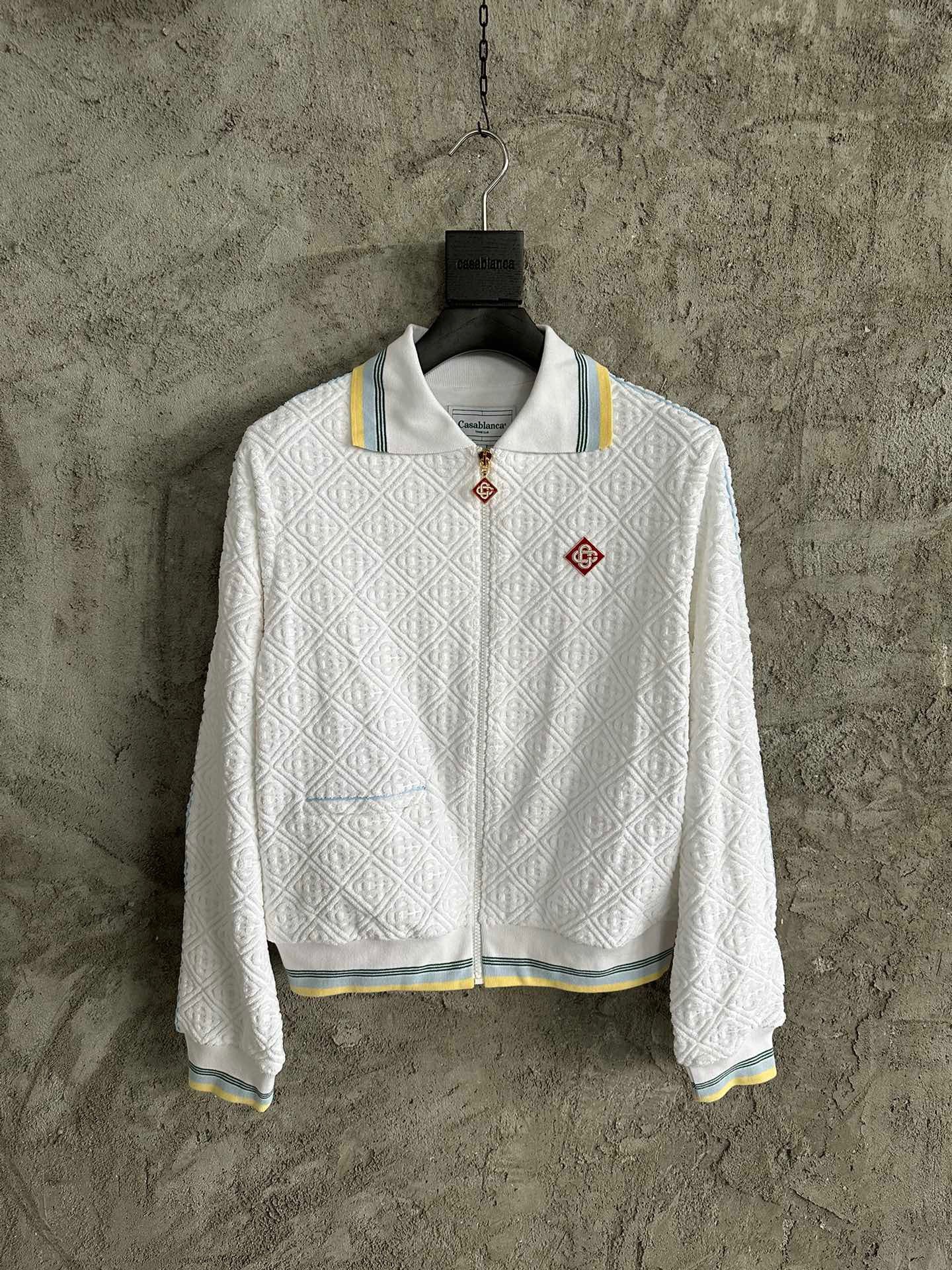 CASAB MONOGRAM TOWELLING TRACK JACKET