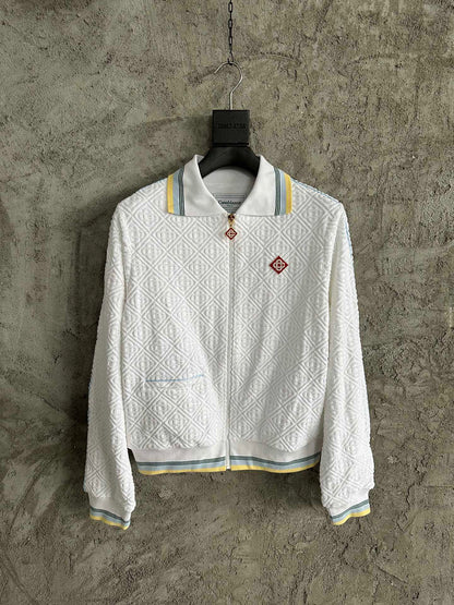 CASAB MONOGRAM TOWELLING TRACK JACKET