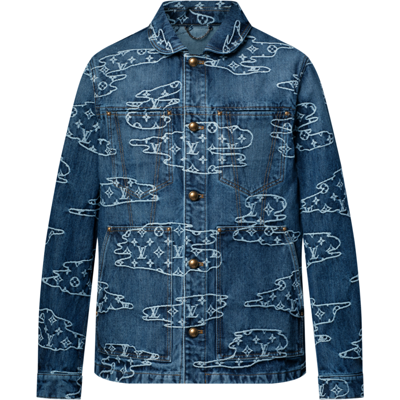 Blouson workwear Monogram en denim Lv