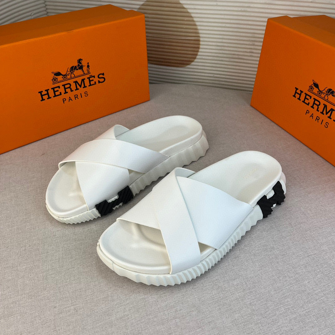 Hrms Infra Sandal In Nappa Leather blanc