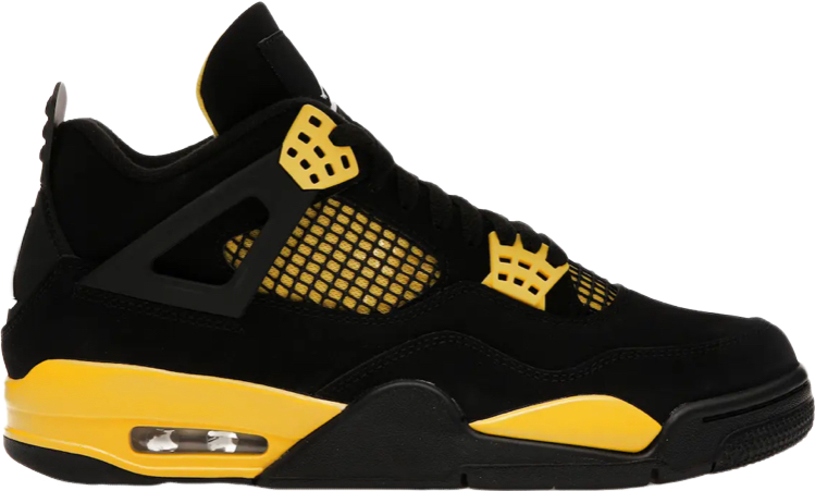 AJ4 Jordan 4 Retro black yellow 1:1 STOCK
