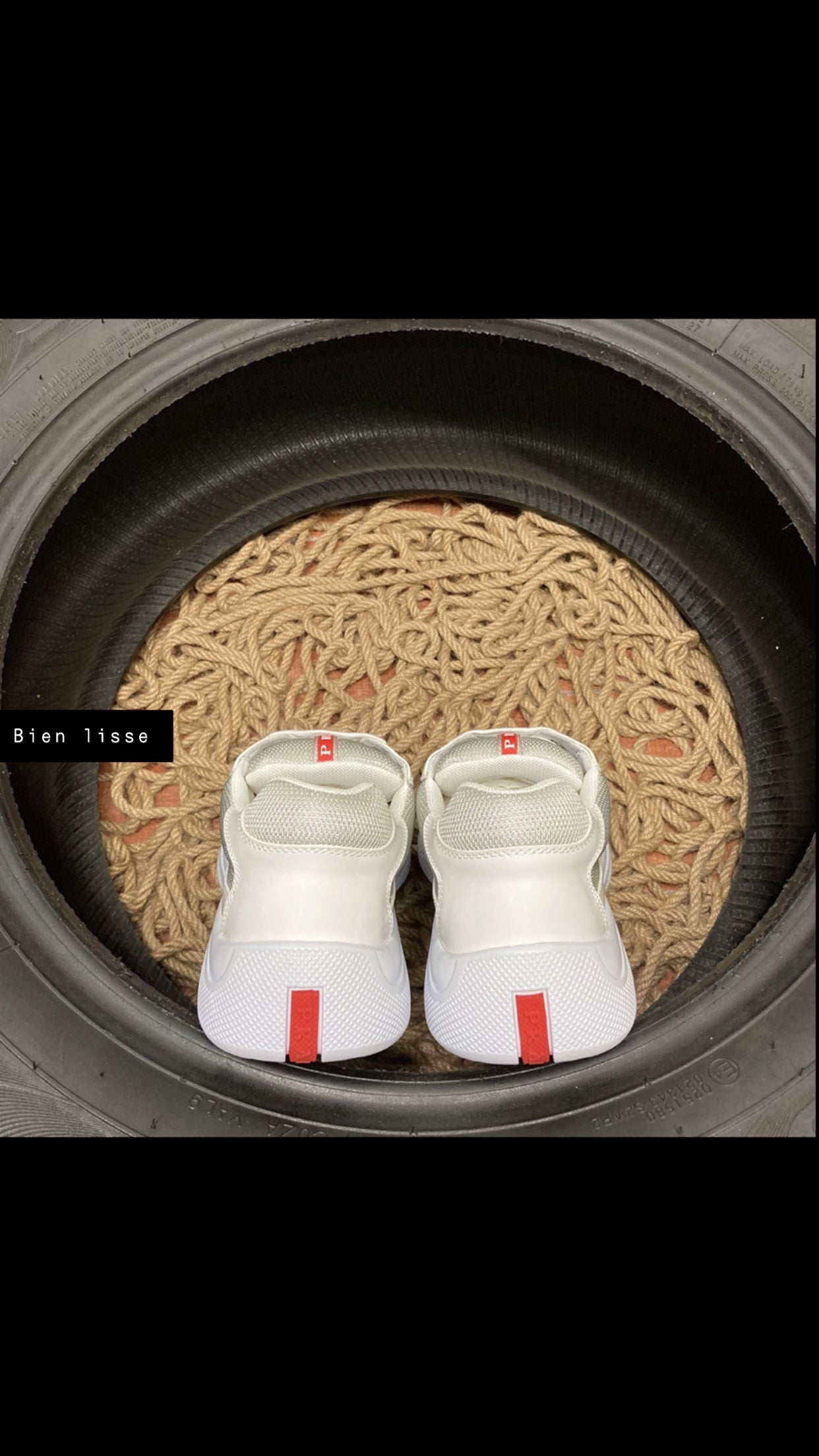 Sneakers Prd America ´ s Cup  tissu bike lisse white