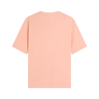 T-shirt Saumon à petit logo ami de cœur blanc