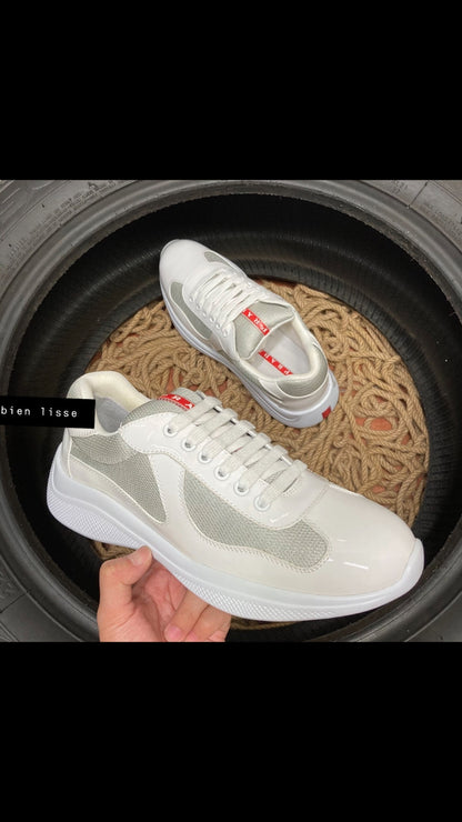 Sneakers Prd America ´ s Cup  tissu bike lisse white