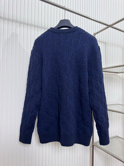 Pull Cd oblique  ecru bleu