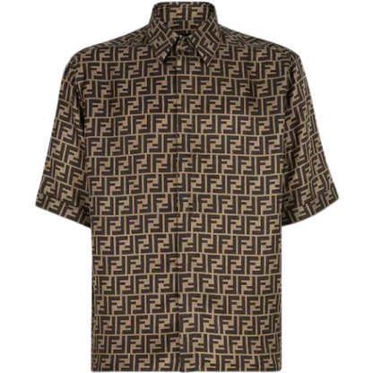 Chemise soie marron FF