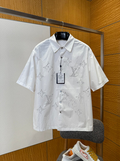 Chemise lv imprime Monogram