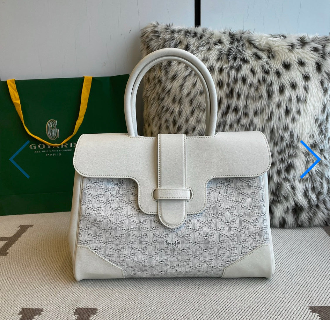 Sac cabas Saigon white facture