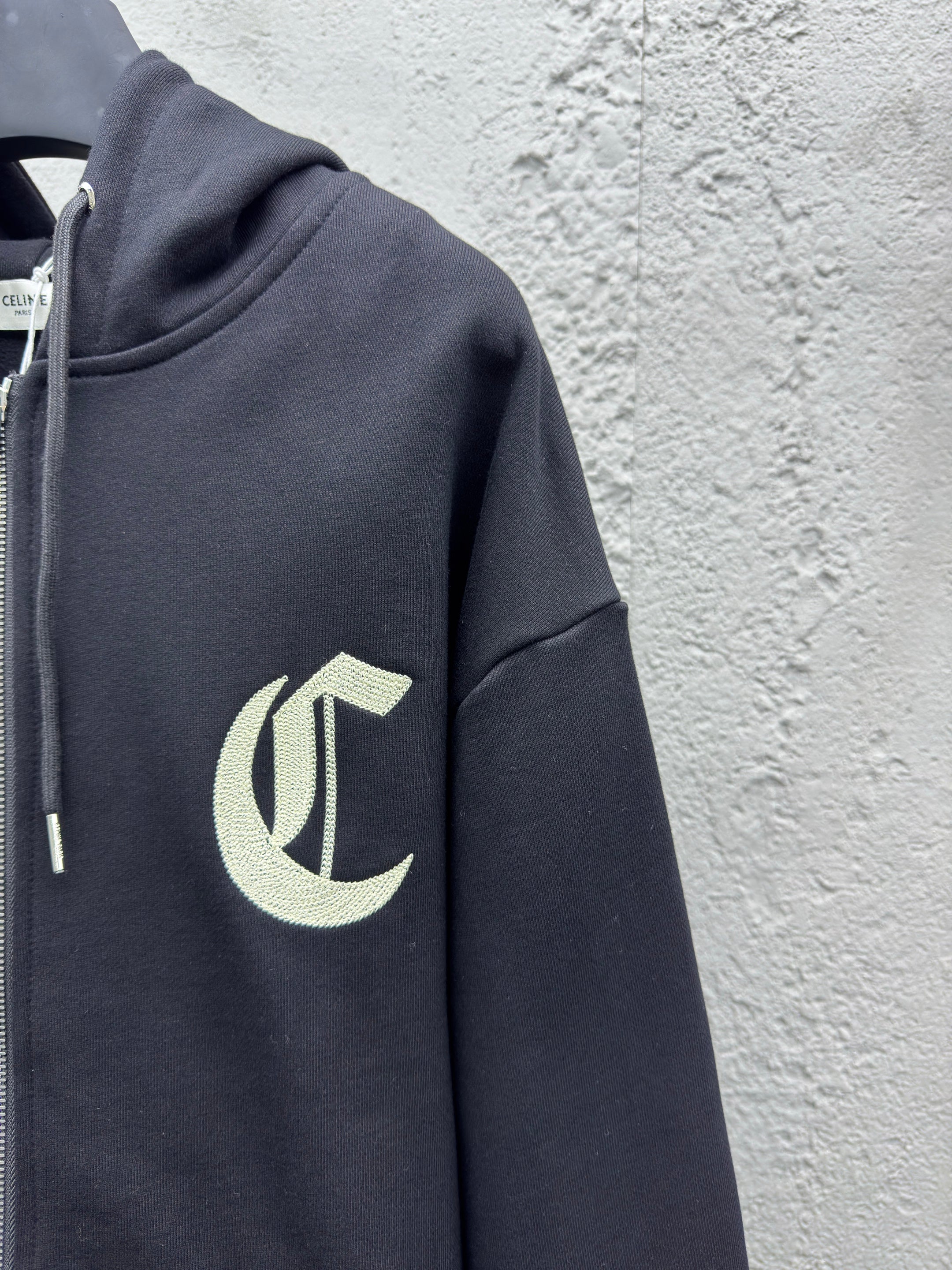 Veste Cln Zippée noir & blanche