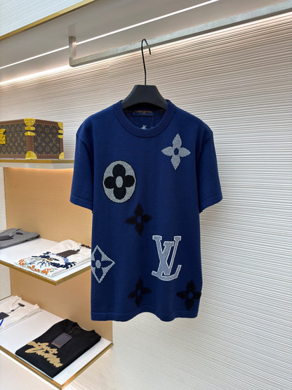 Tee shirt Monogram maille à col rond 10/10