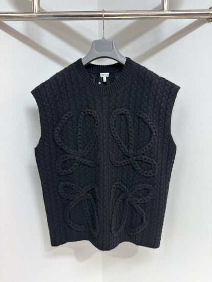 Pull  sans manches en laine LOEW