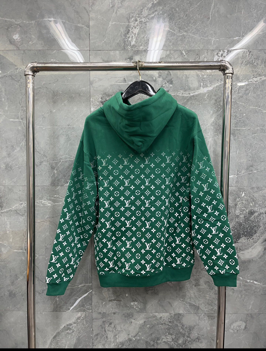 Sweat Lv facture green And white