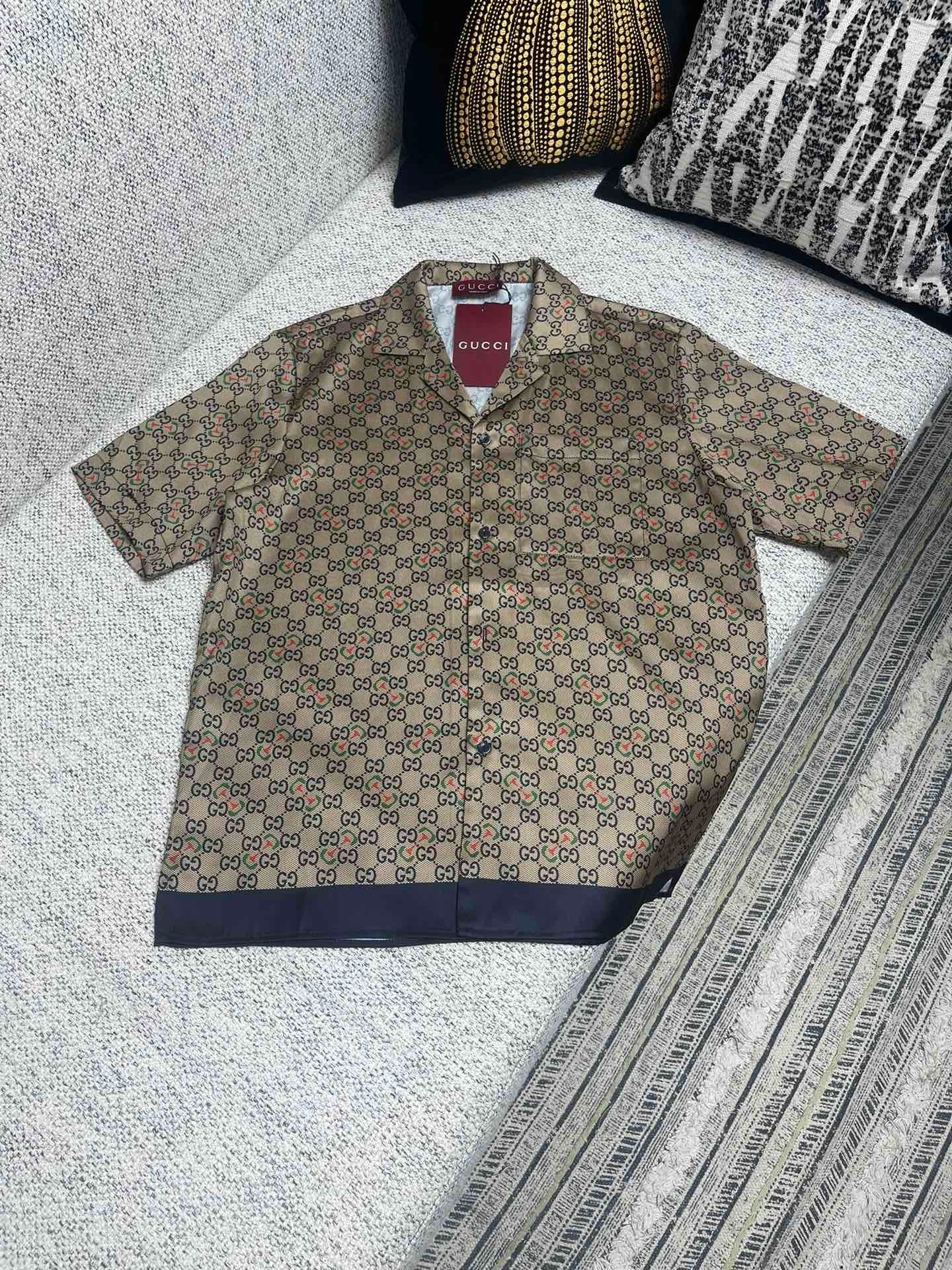 Chemise en soie GG