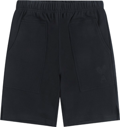 Short noir à petit logo ami de cœur noir