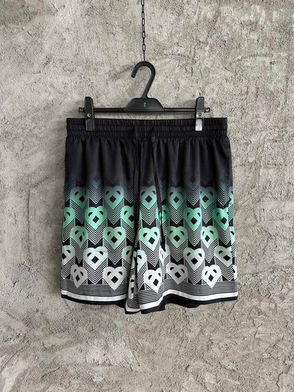 CASAB ENSEMBLE  chemise en soie en dégradé à motif monogrammé