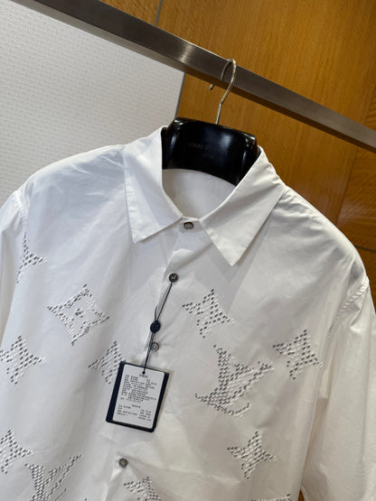 Chemise lv imprime Monogram