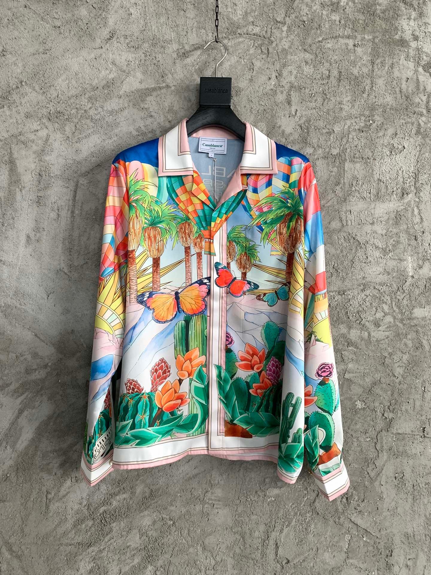 CHEMISE CASA PSYCHADELIC CUBAN COLLAR SILK SHIRT
