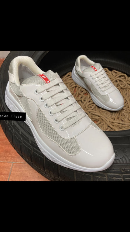 Sneakers Prd America ´ s Cup  tissu bike lisse white