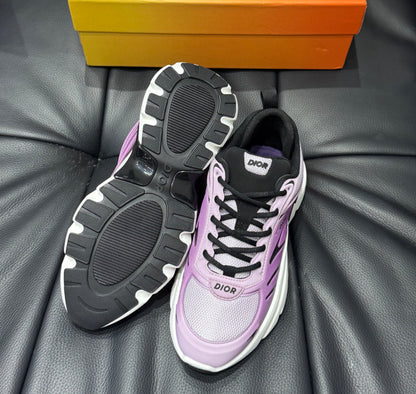 Sneaker B44 Blade Maille technique blanche  et tissu technique violet dégradé 😈