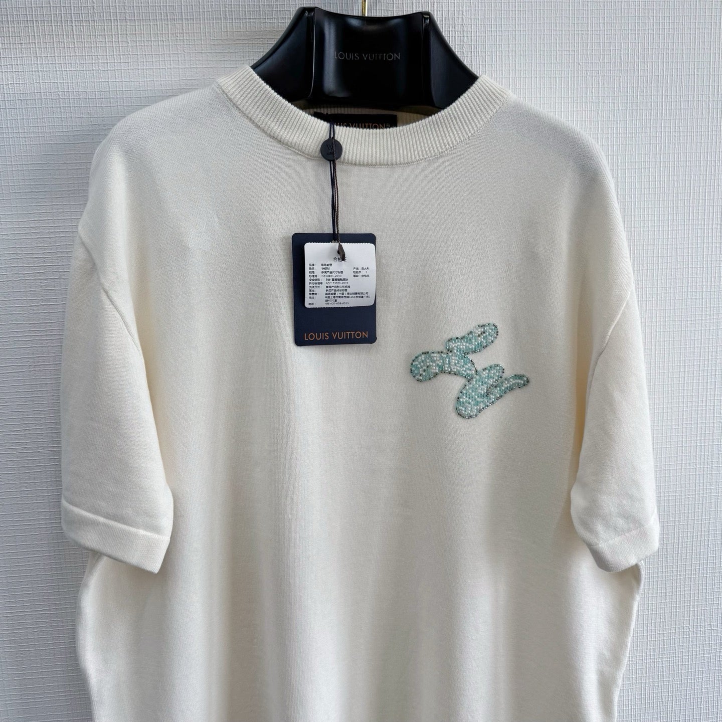 Tee-shirt lv manches courtes ornementé